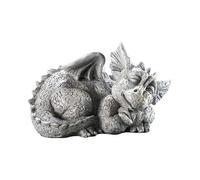 Dragon Garden Statue Resin Dragon Home Decor Statue Dungeons and Dragons Fantasy Art, 23*13*14cm