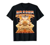 Dragón Guardián Barbudo Lagarto Dragón 90s Bootleg Camiseta