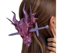 Dragon Hair Clip, Dragon-Shaped Claw Set, 7,87 x 5,91 en 3D Printed Barrettes, Cool Styling Accessory, Lightweight Cosplay Design for Daily Use, Travel, Festival, Wedding Work