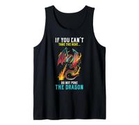 Dragon Heat Humor No Poke Fantasía Criatura Actitud Camiseta sin Mangas