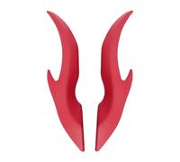 Dragon Horns - 2 Piece 3D Exterior Decoration Attachment for Vehicle Styling, No Drill Modification with Easy Mounting, Car Accessories for Motorcycle Truck ATV Bike Golf Cart, Black Resin