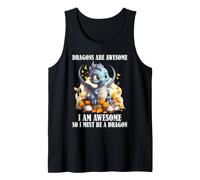 Dragón Humor Los Dragones Son Increíbles Lindo Fantasía Criatura Camiseta sin Mangas
