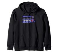 Dragón Humor Los Dragones Son Increíbles Lindo Fantasía Criatura Sudadera con Capucha