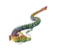 Dragón Impreso 3D - Dragón Articulado 3D Impreso | Grandes Dragones Impresos En 3D Con Junta Flexible | Modelos De Dragones, dragonz Articulado, Figuras De Animales De Fantasía De Gradiente, Jug