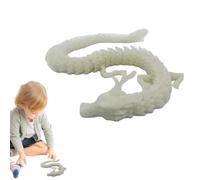 Dragón impreso en 3D, Dragón de articulado Movilidad articular de 11,8 | Dragón inquieto articulado para juguetes de decoración de escritorio de coche, de decoración navideña de Halloween