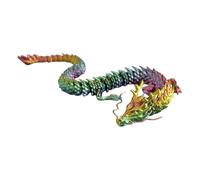 Dragón impreso en 3D, Dragón impreso 3D con junta flexible, Figuras de animales fantásticos, decoración de interiores de degradado, juguete inquieto de oficina para niños, niñas