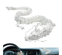 Dragón impreso en 3D, Figura de juguete de dragón impresa en 3D, Suministros de decoración de superficies lisas para coches, hogares, oficinas y peces