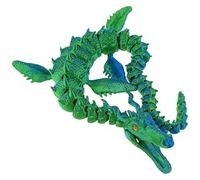 Dragón impreso en 3D - Grandes dragones impresos en 3D con articulaciones flexibles, dragón de juguete articulado impreso en para niños y adultos para Navidad, Pascua, cumpleaños para coleccionistas