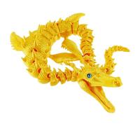 Dragón impreso en 3D - Grandes dragones impresos en 3D con articulaciones flexibles, dragón de juguete articulado impreso en para niños y adultos para Navidad, Pascua, cumpleaños para coleccionistas
