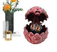 Dragón impreso en 3D - Rojo dorado, articulación móvil, escultura de dragón articulada | Perfecto para sala de estar, dormitorio, cocina, escritorio, estante, hogar, oficina, decoración de fantasía