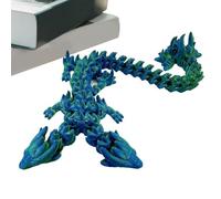 Dragón impreso en , Dragón | Animales impresos en doble cabeza con dragones de juguete | Dragón articulado flexible, juguetes de escritorio direccionales, juguetes sensoriales con articulaciones