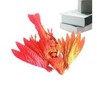 Dragón Impreso En - Dragón Impreso En , Juguete Antiestrés | Juguete De Dragón Wyven Emplumado, Estatuas De Dragón En Miniatura Articuladas, Novela Juguete De Mesa Para Niños