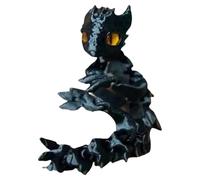 -Dragón | -Impreso lindo dragón animal de juguete, larga duración, juguete de escritorio jefe, dragón con articulaciones flexibles, decoración del hogar, mascota de escritorio para mujeres, hombres