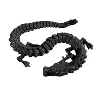 Dragón impreso, minifigura de dragón móvil, dragón articulado de impresión 3D, 30 cm, juego de construcción de dragón de , criatura mítica flexible, estatua de resina ABS, figura decorativa
