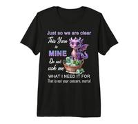 Dragon Just So We Are Clear, Este Hilo es mío, Divertido Tejido Camiseta Premium