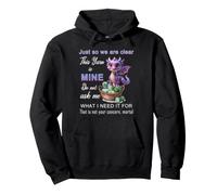 Dragon Just So We Are Clear, Este Hilo es mío, Divertido Tejido Sudadera con Capucha