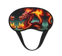 Dragon King in Fire - Antifaz opaca para dormir, cómoda cubierta para los ojos, ajustable, perfecta para viajes, meditación y camping