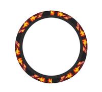 Dragon King in Fire - Funda para volante estampada gruesa y elástica de 15 pulgadas, adecuada para sedanes, SUV y camiones