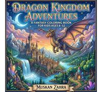Dragon Kingdom Adventures: A Fantasy Coloring Book for Kids Ages 8-12: Magical Dragons, Castles, Kingdoms, and Enchanted Adventures