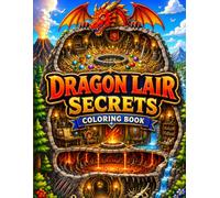 Dragon Lair Secrets Coloring Book: Fantasy Dragon Caves, Treasure Hoards, Hidden Realms and Mythical Adventure Coloring Pages