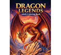 DRAGON LEGENDS: Adult Coloring Book - Stress Relief Coloring for Adults, Teens & Kids | Relax with Amazing and Easy Fantasy Dragon Designs
