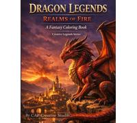 Dragon Legends: Realms of Fire: A Fantasy Coloring Book for Ages 9-12 (Creative Legends Series)