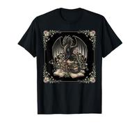 Dragon Library Books Gothic Cottagecore Camiseta