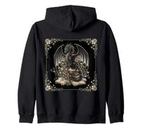 Dragon Library Books Gothic Cottagecore Sudadera con Capucha