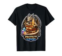 Dragon Library Guardian Mantiene Las Historias seguras Camiseta