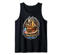 Dragon Library Guardian Mantiene Las Historias seguras Camiseta sin Mangas