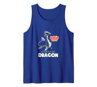 Dragon Mania Legends Nombre de código Dragón Camiseta sin Mangas, Hombre, Azul Real, M