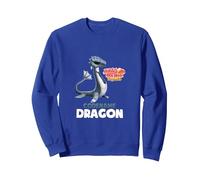 Dragon Mania Legends Nombre de código Dragón Sudadera, Unisex para Adultos, Azul Real, L