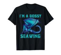 Dragón Mar Azul Bossy Fantasía Criatura Humor Camiseta