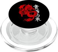 Dragón místico Que Respira Fuego, Arte japonés Estilo Kanji PopSockets PopGrip para MagSafe
