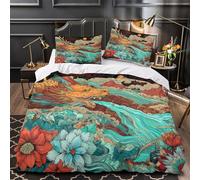 Dragón mítico Funda de Edredón Juego de 3 Piezas de poliéster Diseño 3D Cremallera Oculta incluye Fundas de Almohada Antialérgica Arte fantástico_4 Funda Edredon for Ancianos Double（200x200cm）