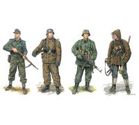 Dragon Models 1/35 German Waffen Grenadiers 1944-45 (4 Figures (Importación USA)
