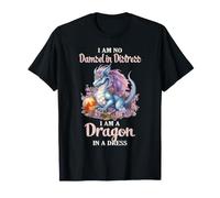 Dragón Mujer Humor No Damisela En Angustia Fantasía Camiseta