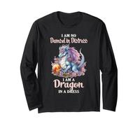 Dragón Mujer Humor No Damisela En Angustia Fantasía Manga Larga