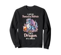 Dragón Mujer Humor No Damisela En Angustia Fantasía Sudadera