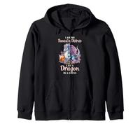 Dragón Mujer Humor No Damisela En Angustia Fantasía Sudadera con Capucha