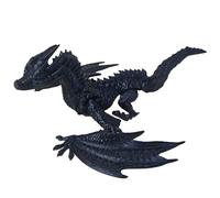 dragón negro impreso en 3d dragón verde de cristal decoración del hogar escritorio ejecutivo dragón cake topper para fiesta de cumpleaños