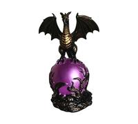 Dragon Night Light - Decorative Resin Dragon Egg Figurine, USB Table Lamp with Soft Glow Lighting, Fantasy Sculpture Night Lamp for Ambient Home Decor, Artistic Desk and Shelf Ornament for Living Room