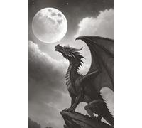 Dragon on Rock in the Moonlight Notebook: This Majestic Dragon on a Moonlit Night College Lined 6x9 Notebook is Perfect for Journaling, Reflections, and Creative Writing & Ideas