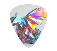 Dragon Origami - Púas de guitarra en tamaños finos, medianos y gruesos, juego de 12 piezas, adecuadas para guitarra eléctrica y varios instrumentos