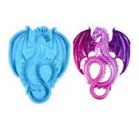 Dragon Pendant Epoxy Mold - 3d Dragon Molds | Large Animals Statue Resin Casting Mold Home Office Craft Art Decor for Family| Wall Decoration Desktop Ornament Silicone Molds