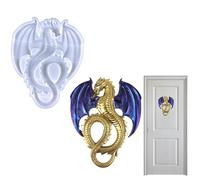 Dragon Pendant Epoxy Mold - Moldes 3D Dragon | Large Animals Statue Resin Casting Mold Home Office Craft Art Decor for Family| Wall Decoration Desktop Ornament Silicone Molds