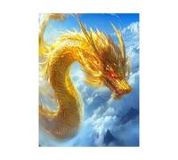 Dragón Pintar por Numeros Adultos Nube Cuadros para Pintar por Numeros 95 x 70 cm DIY Cuadros Decoracion Salon Modernos con Impermeable Colorar Lienzo Pintura Acrilica y 3 Tipos Pinceles 2YH-14426