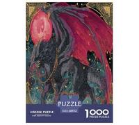 Dragón Puzle Juguete EduGatoivo Decoración Familiar 1000 Piezas Criaturas fantásticas Rompecabezas Familiar Juego De Habilidad para Adultos Y Niños 52x38cm/1000pcs