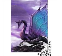 Dragón Puzzle 3D 1000 Piezas De Madera Flying Dragón - Rompecabezas Imposible para Adultos, Juego Familiar Educativo, Decoración 1000pcs (75x50cm)