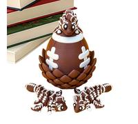 Dragon Puzzle Decor, Articulated Fantasy Figure, 3D Printed Gear with Smart Style, Collectible Aid for Daily Fun, Scale Mate, Dragon Puzzle Decor Flexible Joints Egg for Children’s Day 3.94 inches